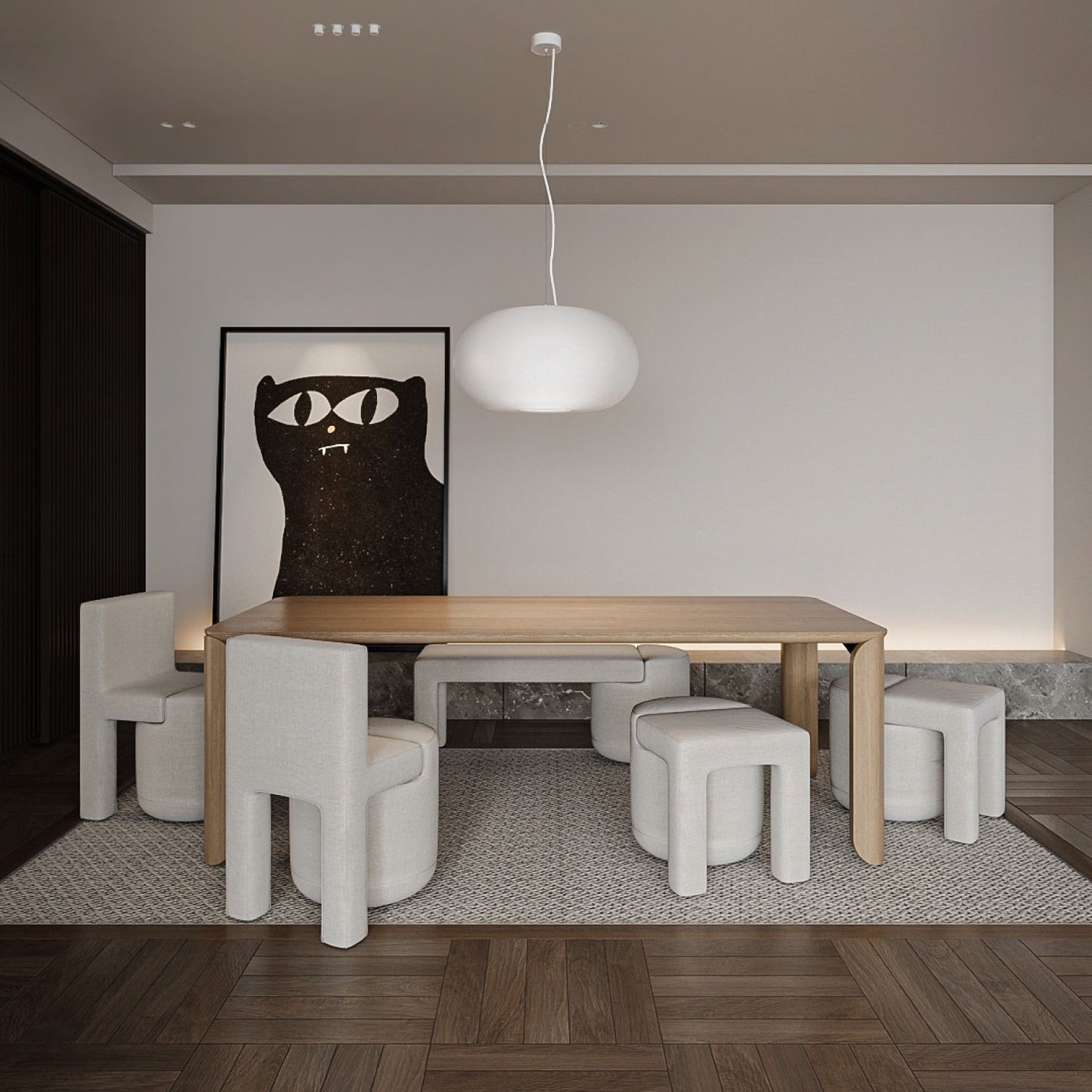 Fossil - Sculptural Dinning Chair