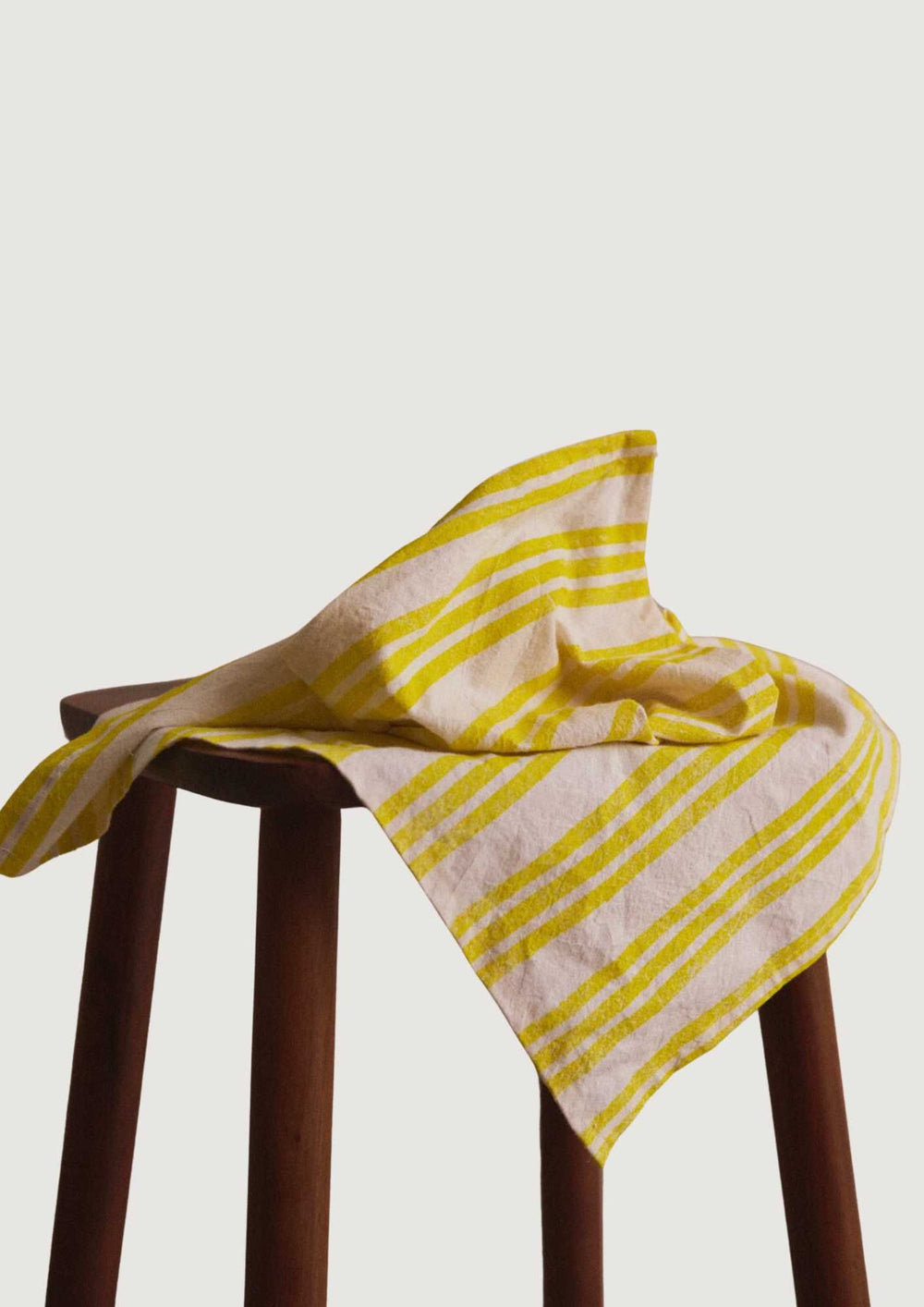 Lemon Striped Napkins. Set of 4