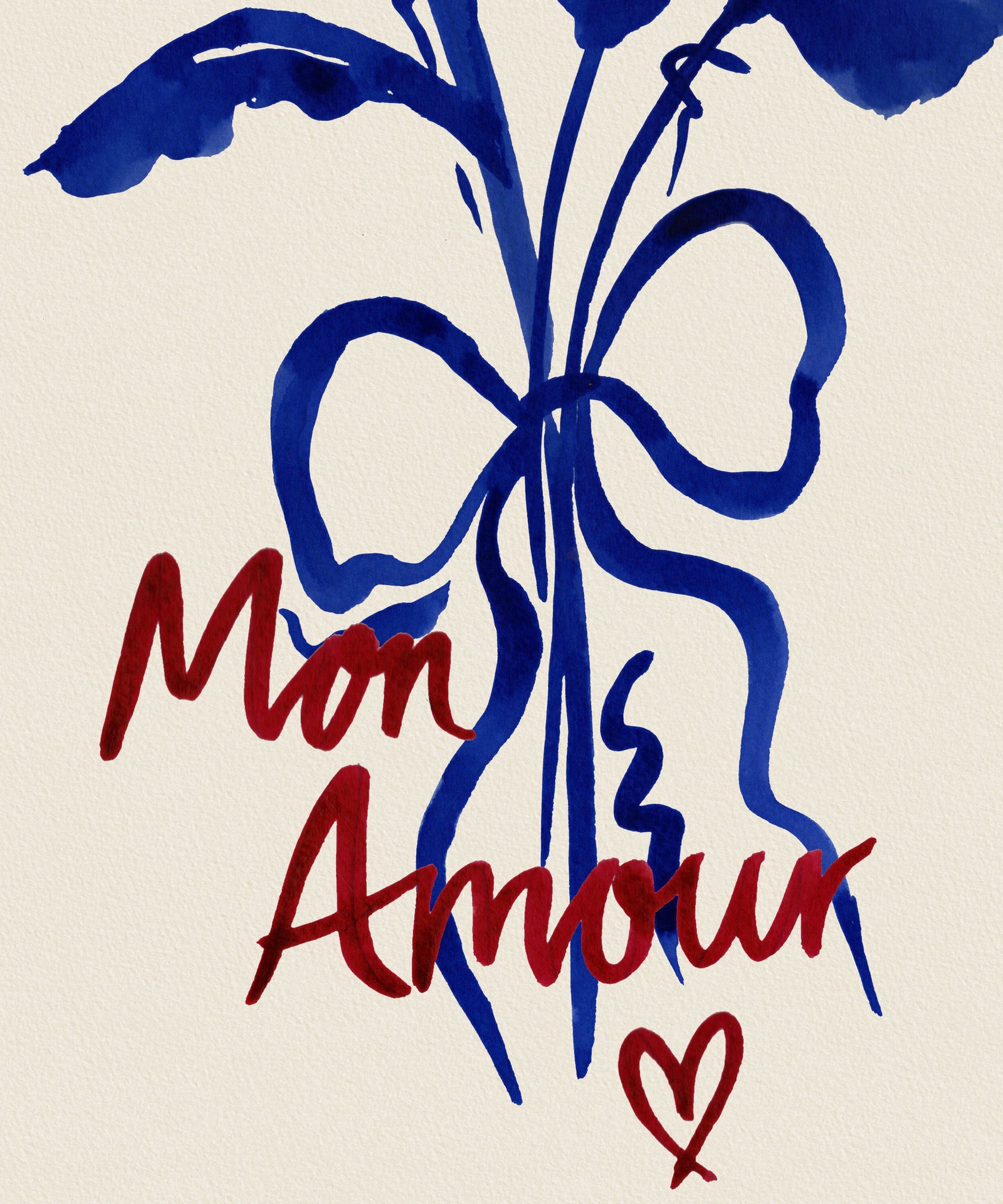 Mon Amour (My Love)- French Love Art Print