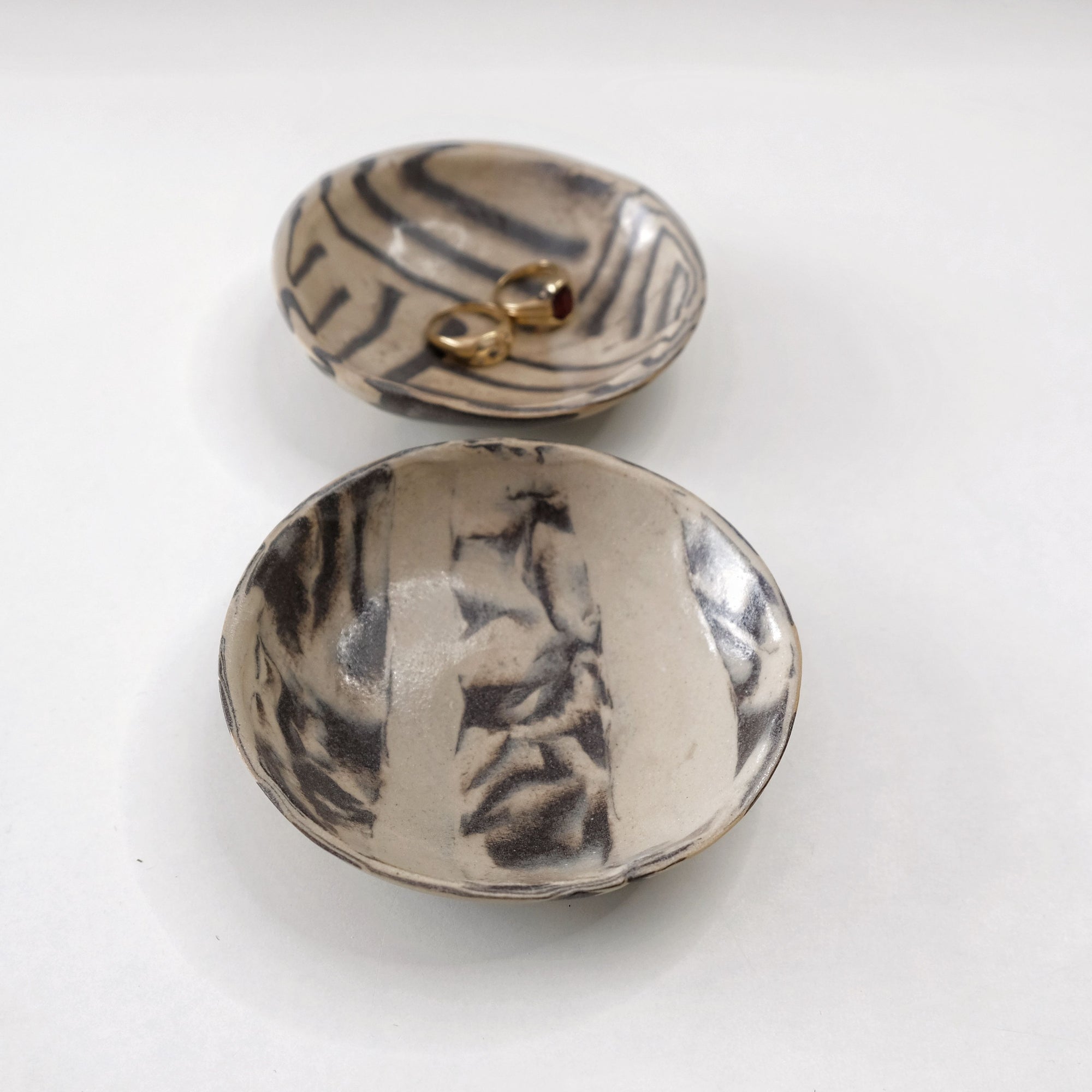 Mieke - Small Nerikomi Ceramic Trinket Set of 2