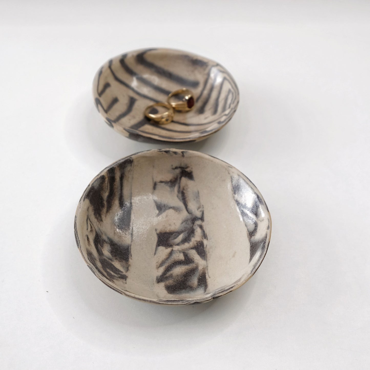 Mieke - Small Nerikomi Ceramic Trinket Set of 2