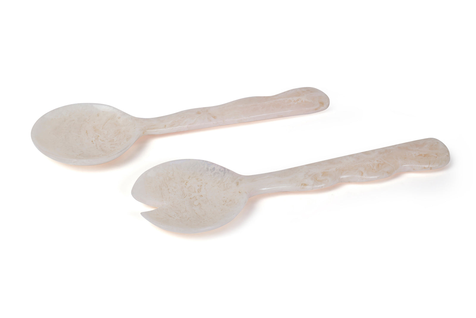 Resin Salad Server Vanilla (Set of 2)