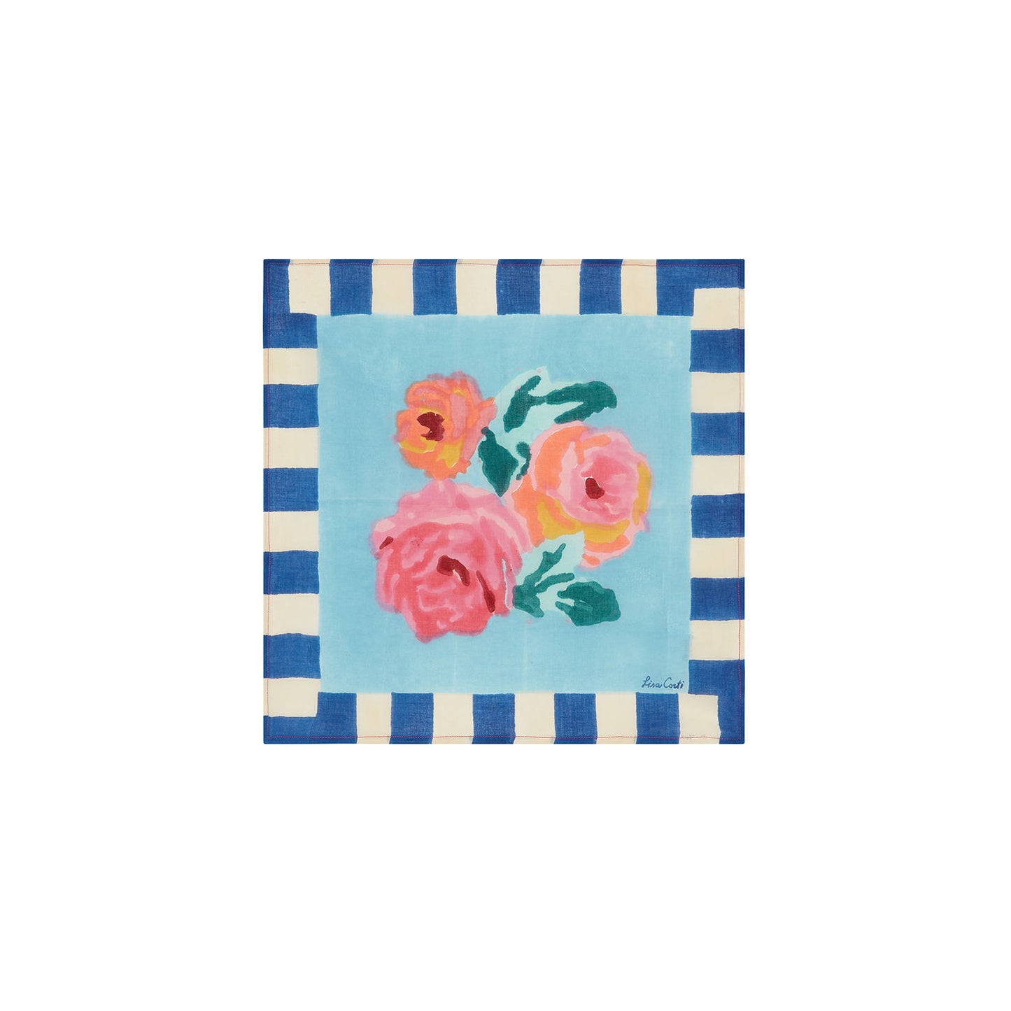Cotton Napkin Nizam Flower Light Blue