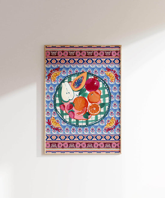'Fruity Plate' Print