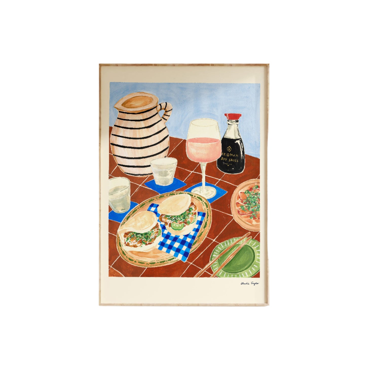 'Bao and a Rosé' Print