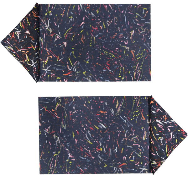 Night Lights Rectangular Placemats and Small Napkins set for 2