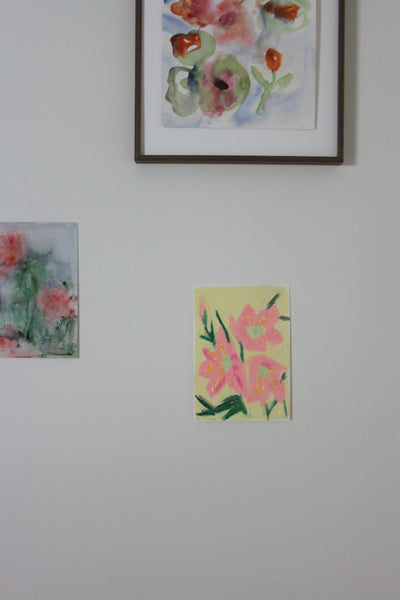 Pink Flowers - Original Painting
