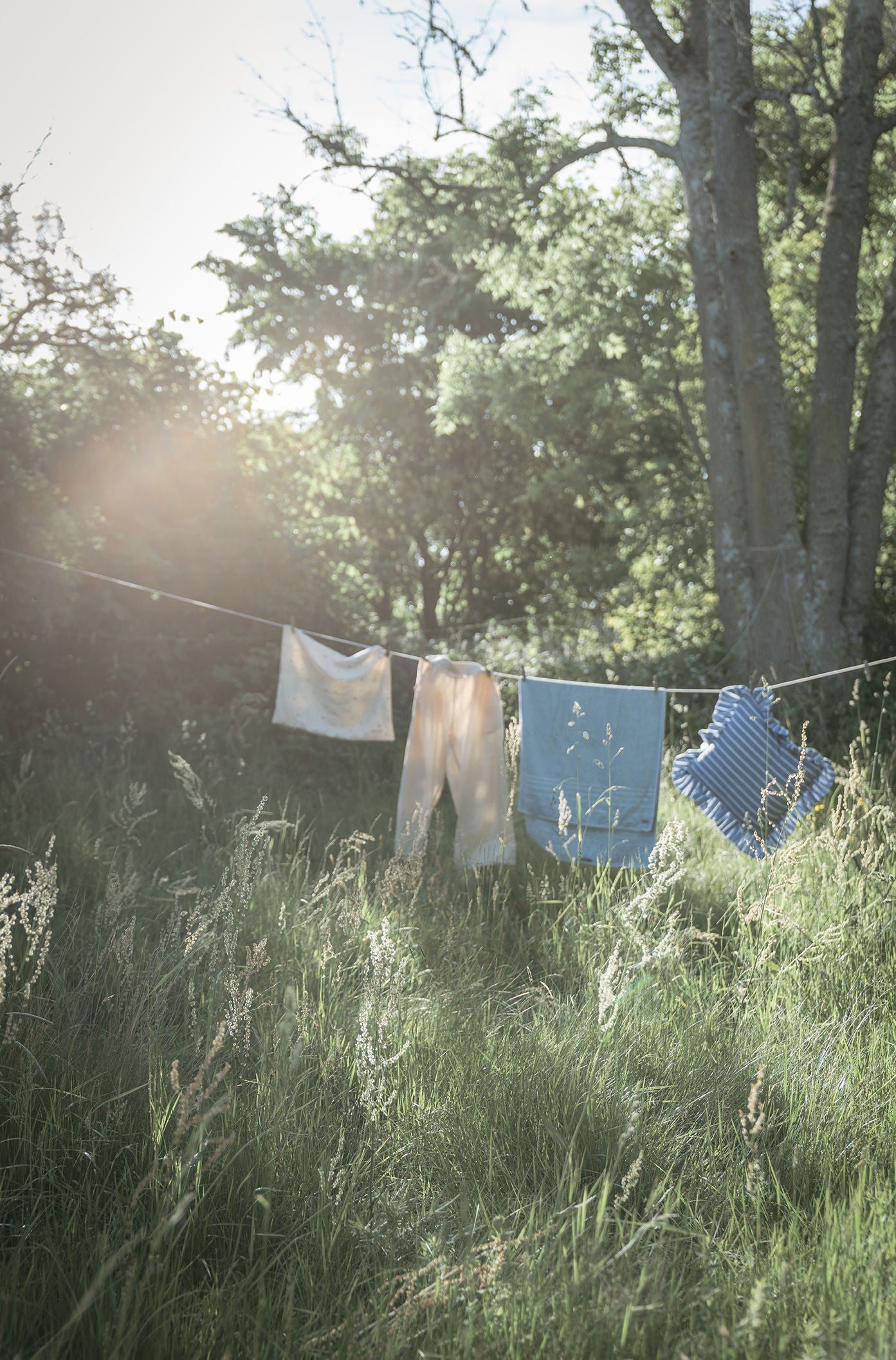 Frill Cushion Shirt Blue/Green