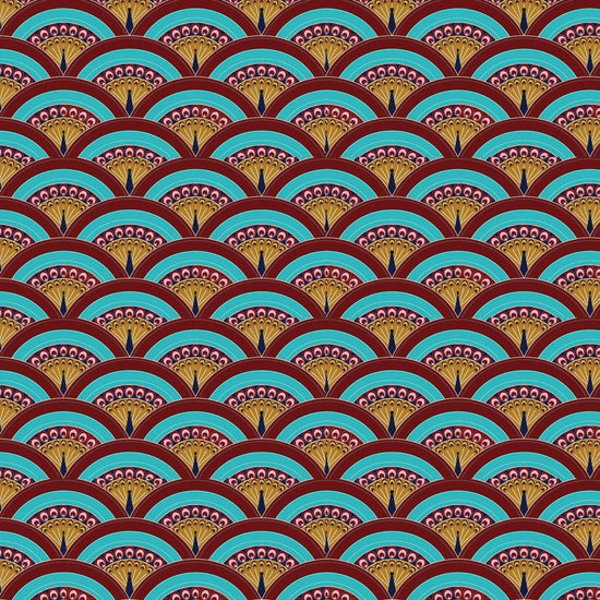 Matthew Williamson Cotton Tablecloth Peacock Feather- Style 02