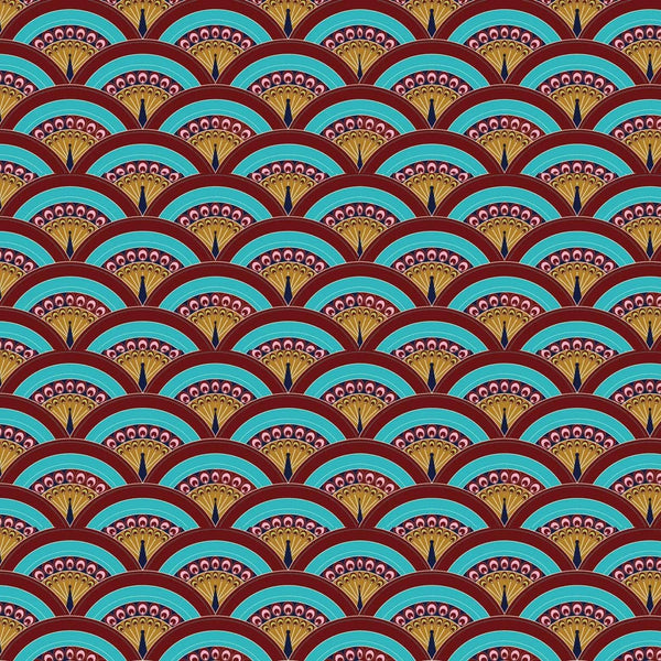 Matthew Williamson Cotton Tablecloth Peacock Feather- Style 02