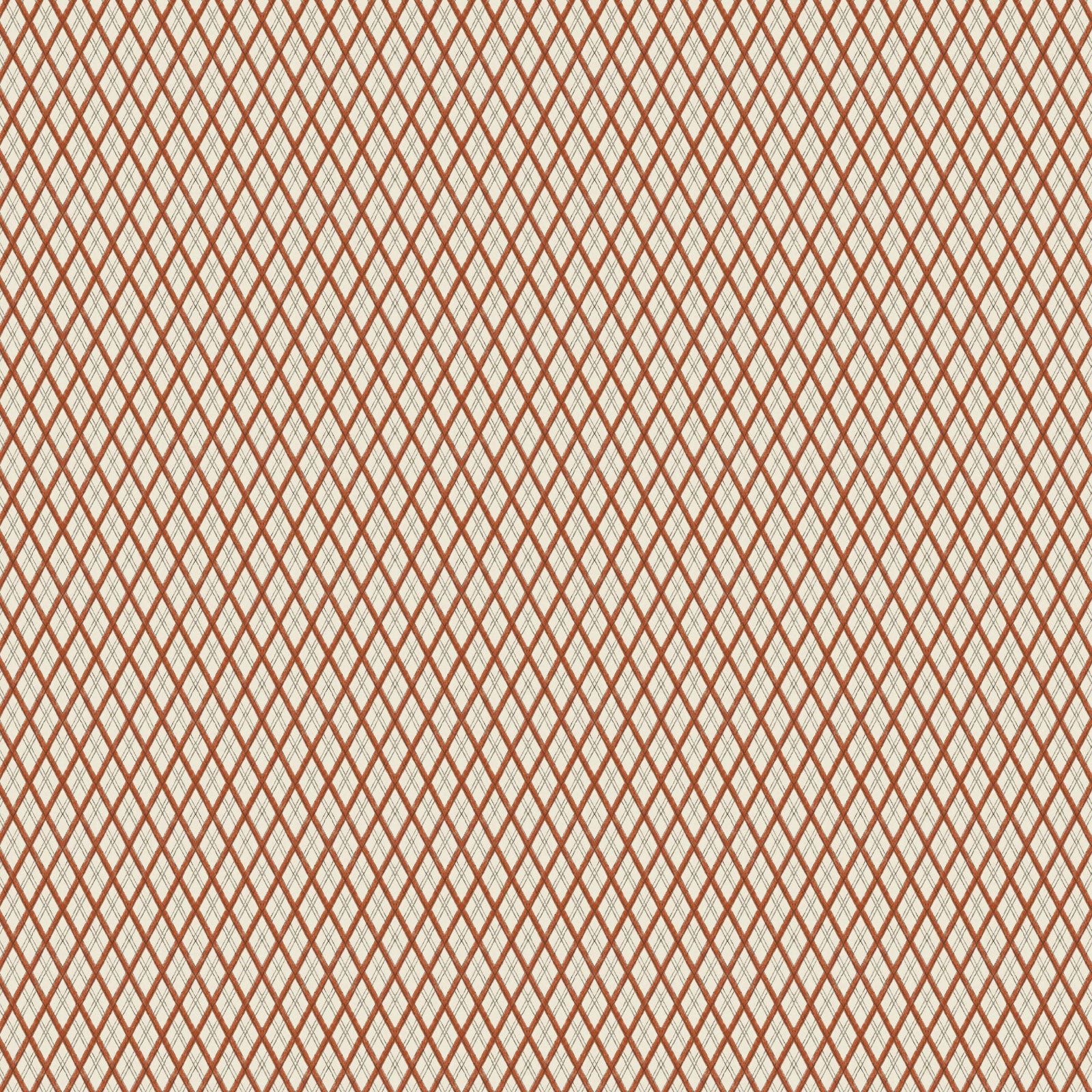 Little Lattice Wallpaper - Burnt Orange