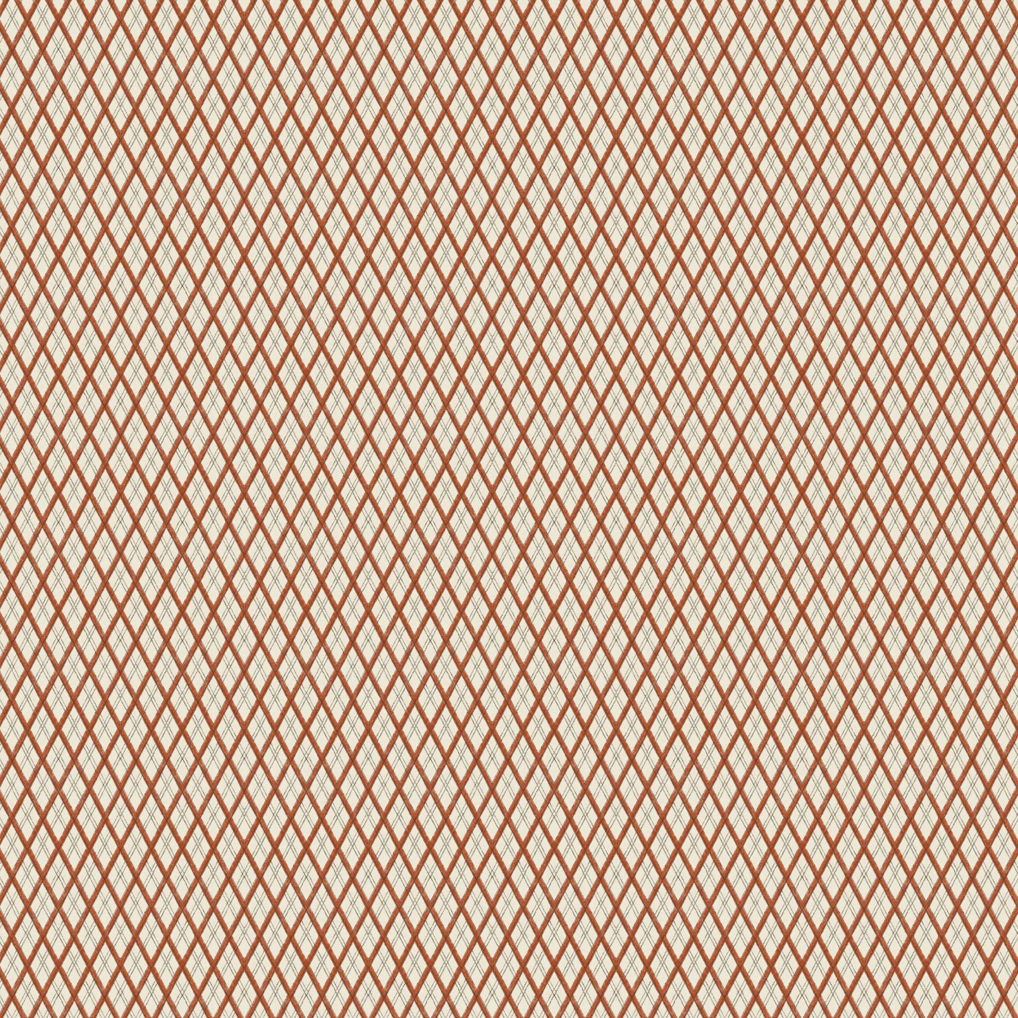 Little Lattice Wallpaper - Burnt Orange