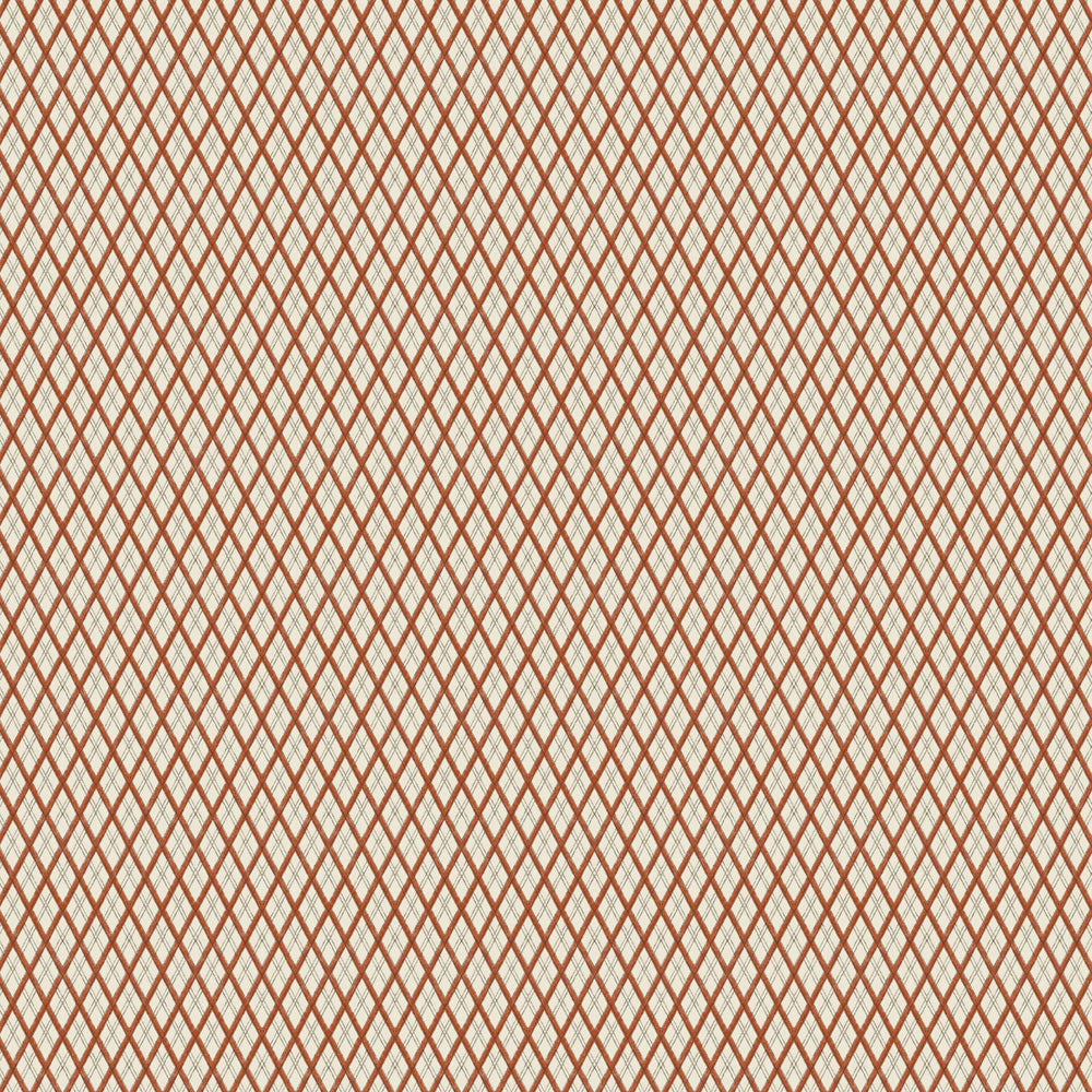 Little Lattice Wallpaper - Burnt Orange