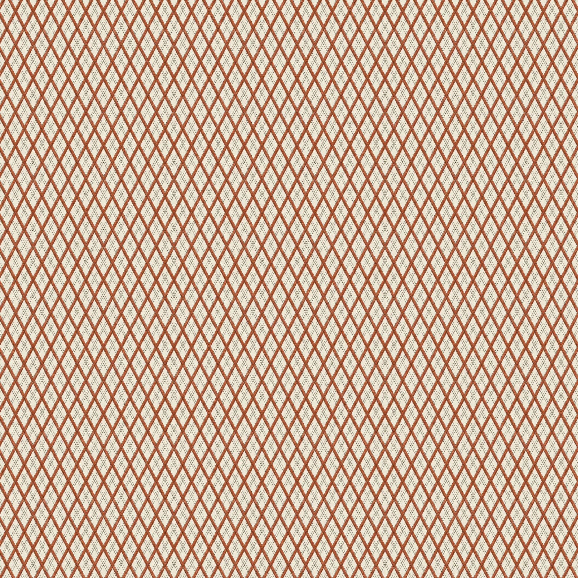Little Lattice Wallpaper - Burnt Orange