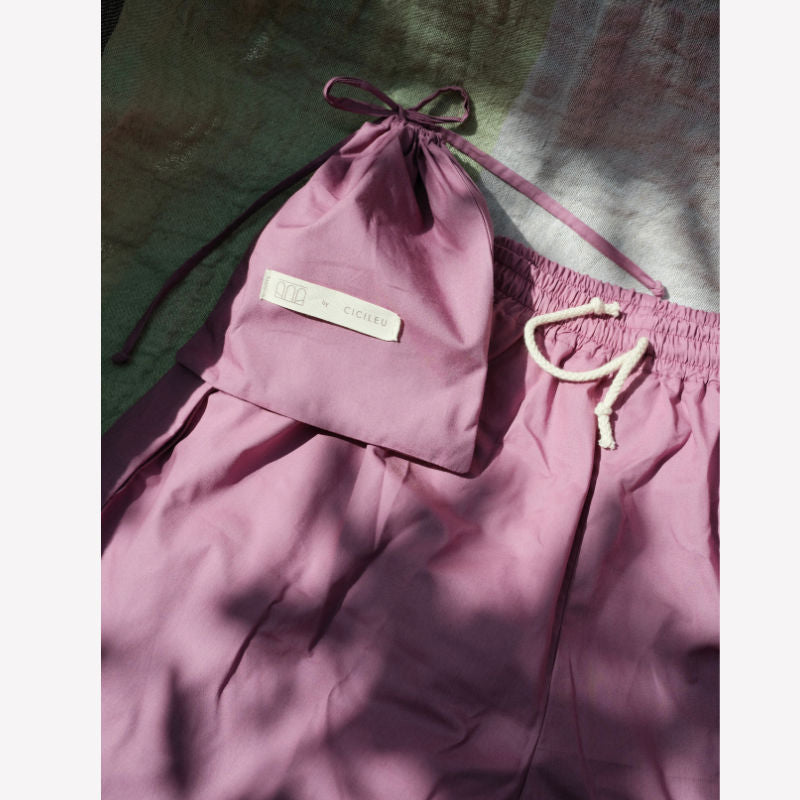 Cotton Swim Short Purple