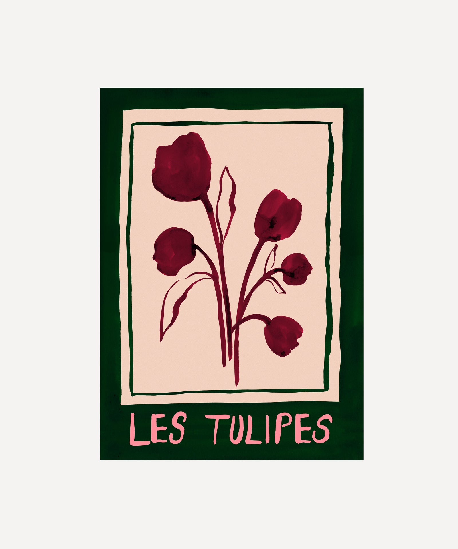 Les Tulipes (The Tulips)- French Floral Art Print