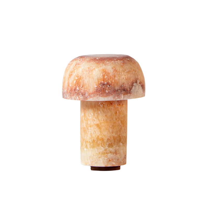 Shroom Tall Hand - Carved Alabaster Stone Lamp