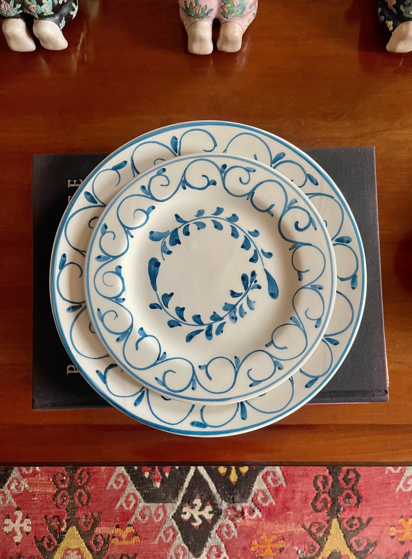 Ceramic Blue Sea Plate Set