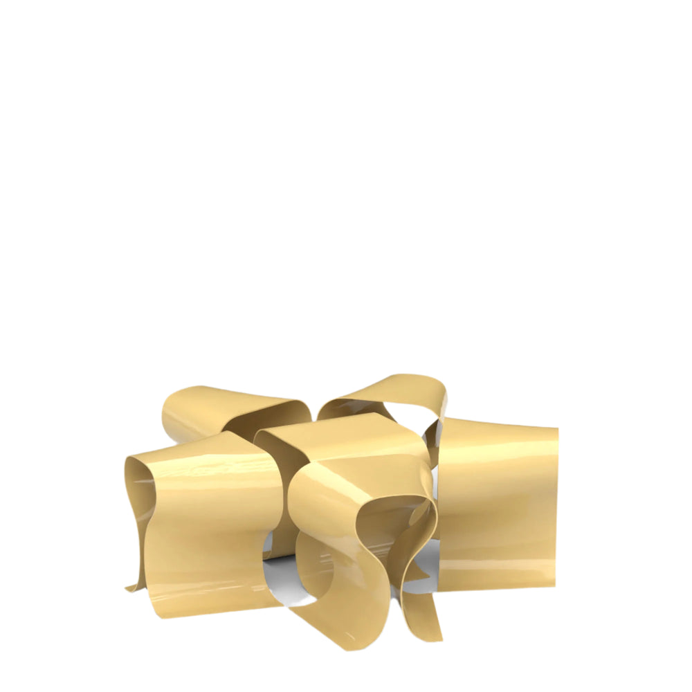 Gift Bow Stools and Side Table Yellow