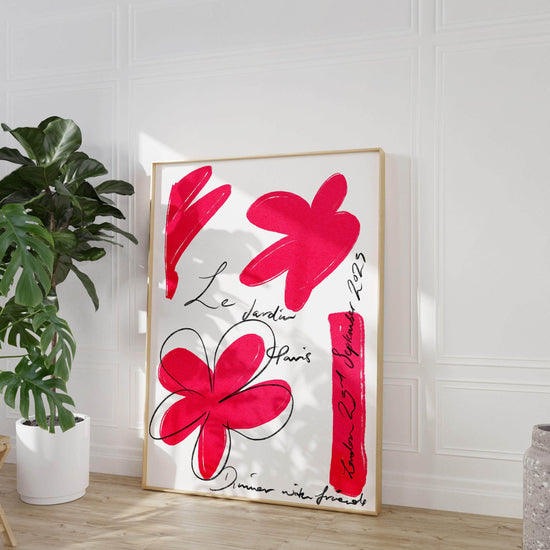 Le Jardin Rouge Art Print