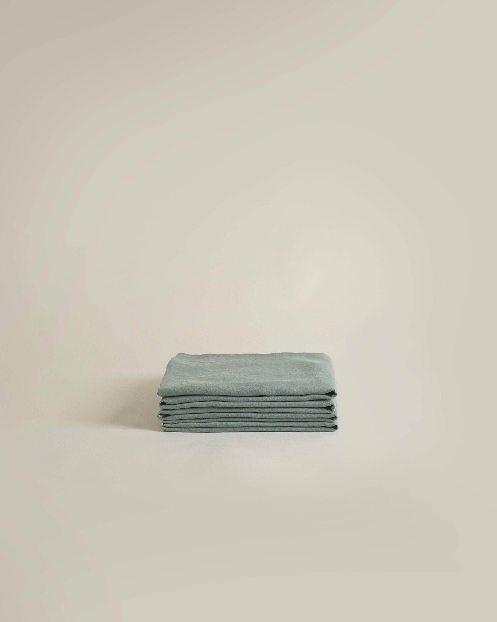 Hemp Fitted Sheet Dusty Blue