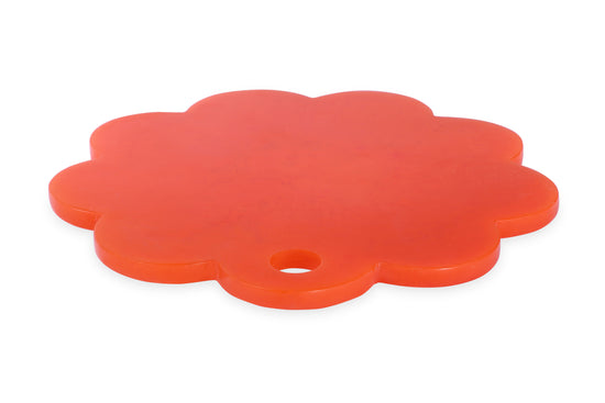 Scallop Resin Cheese Charcuterie Board, Orange