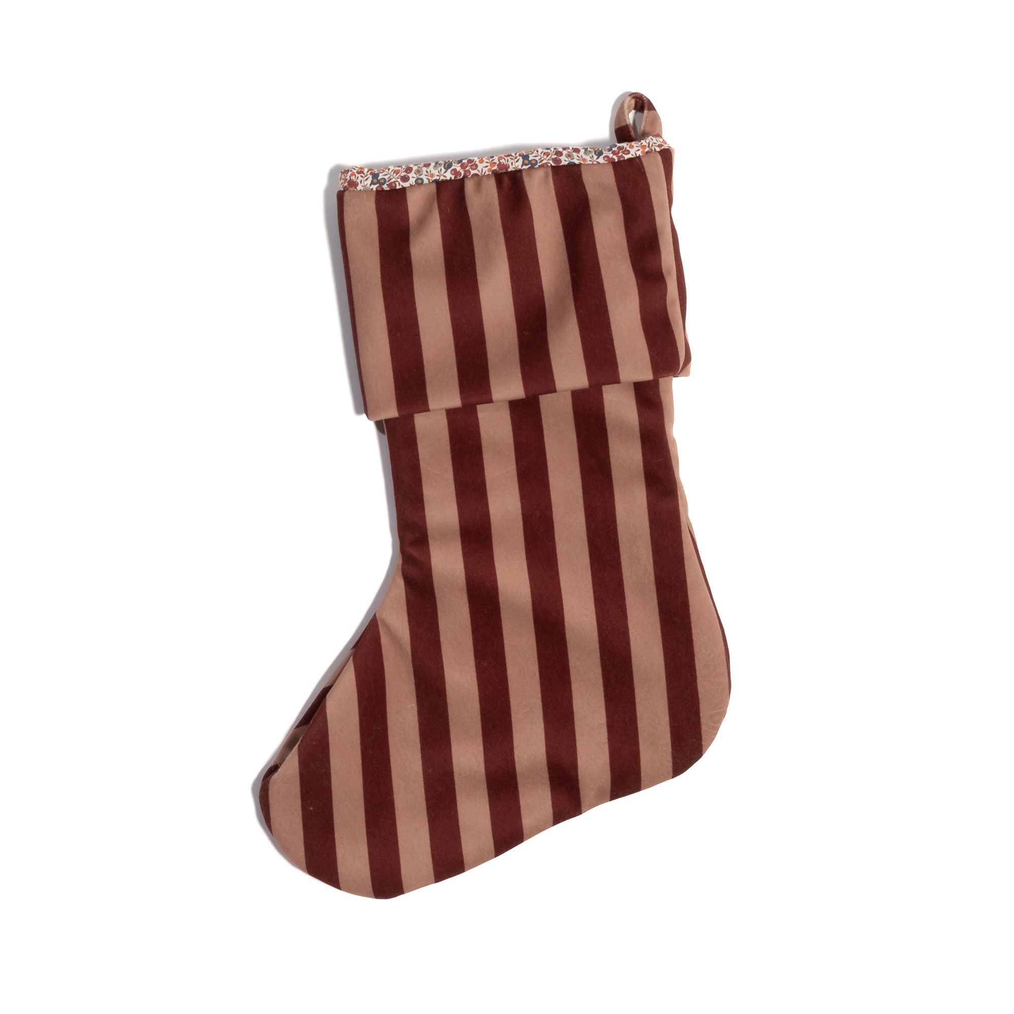 Velvet Christmas Stocking - Bougie