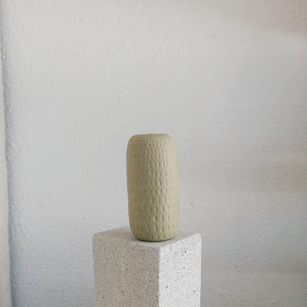 Murray - Ceramic Vase - Natural Carved