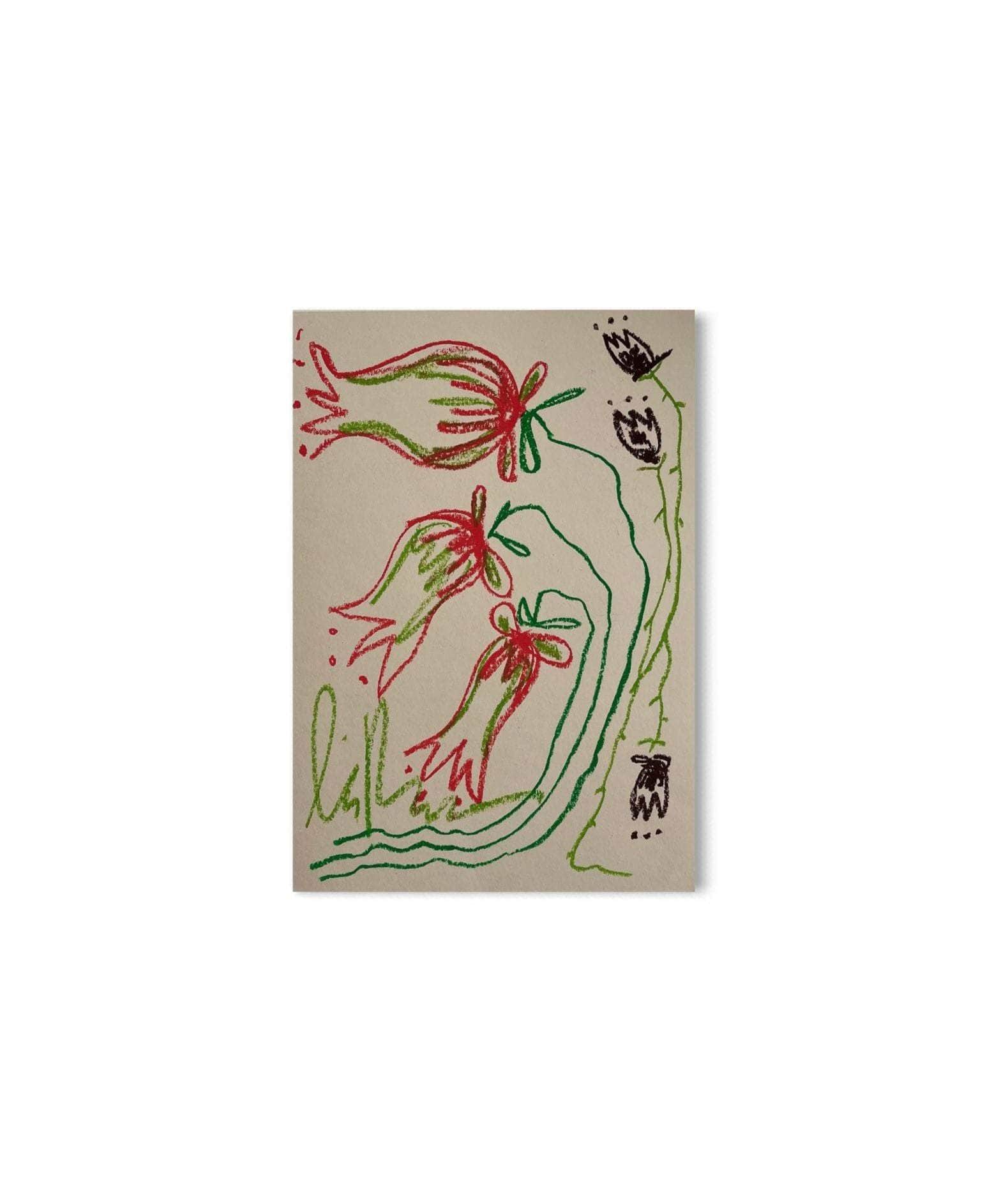 Orange and Brown Florals I Original Painting A3