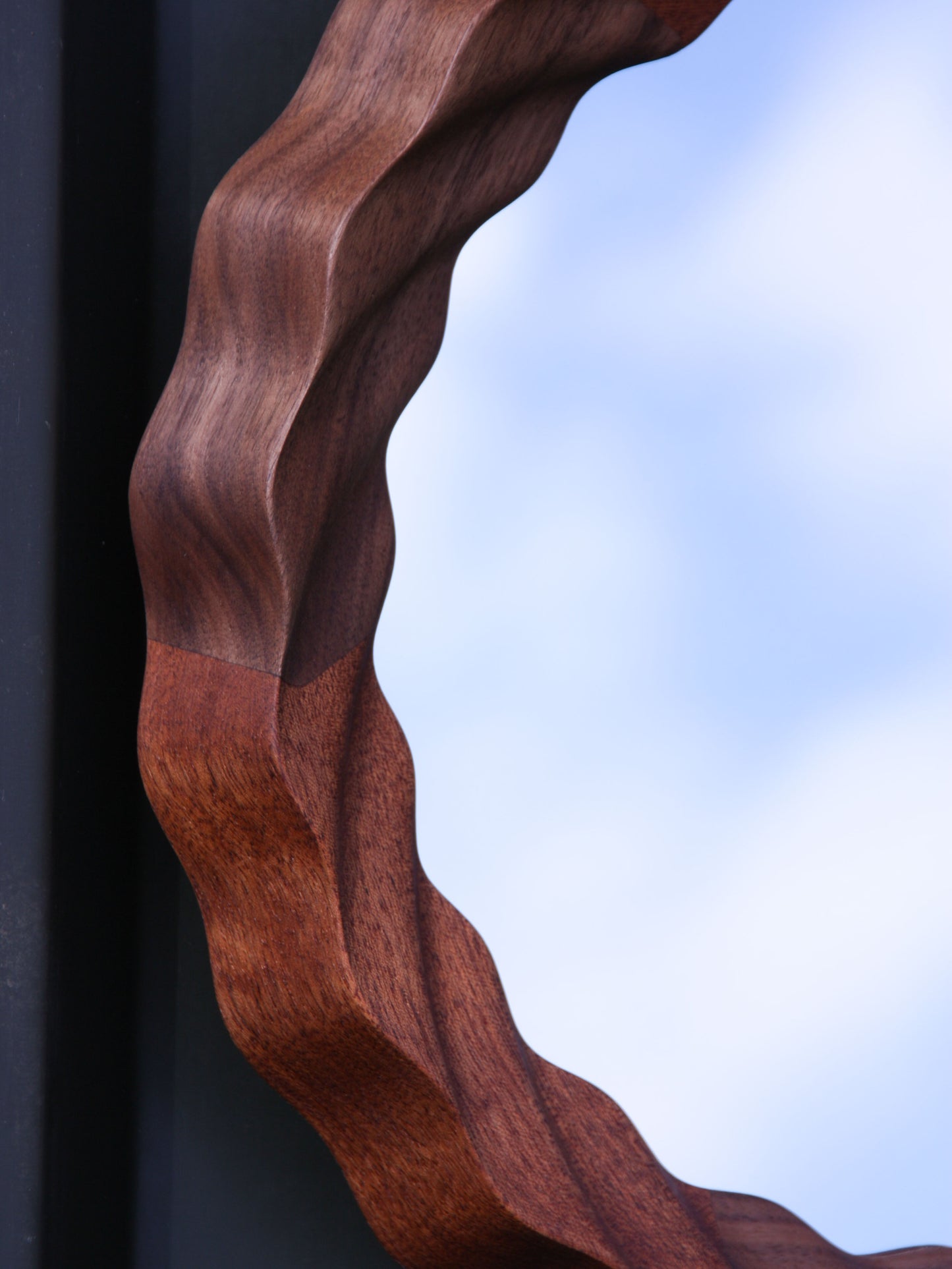 Kruller Extra Mirror - Sapele & Walnut