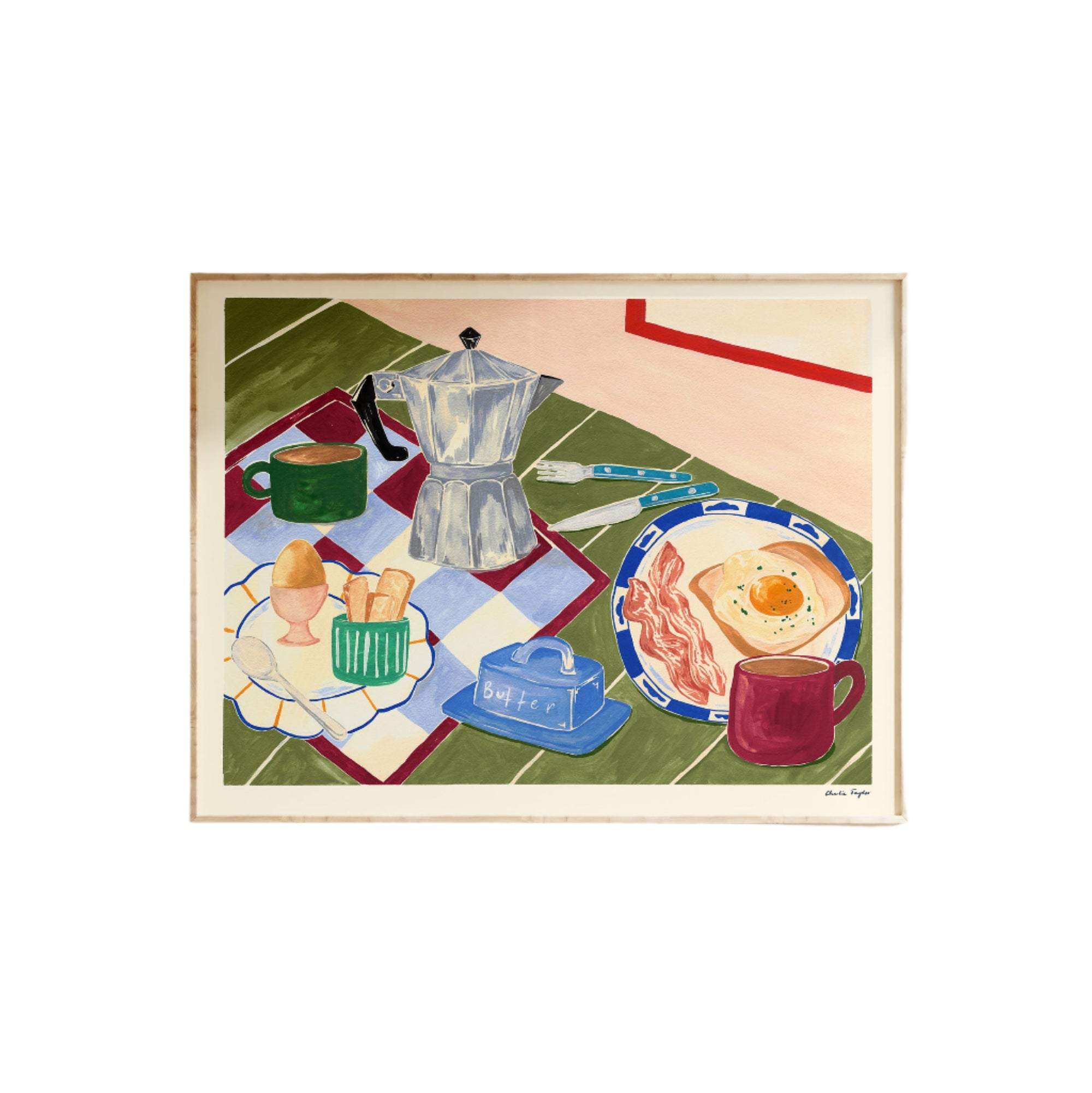 'Coffee and Eggs' Print