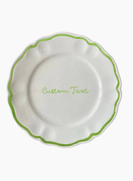 Personalised Ceramic Dessert and Dinner Plate Set