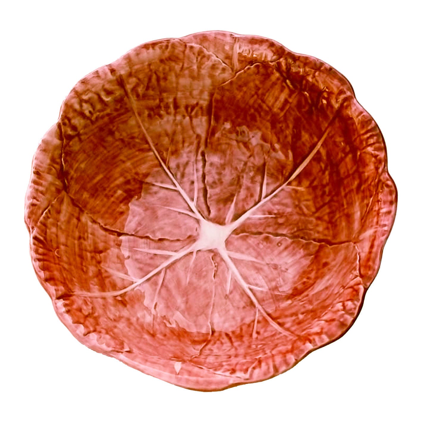 Pink Radicchio Hand-Painted Ceramic Pasta Bowl