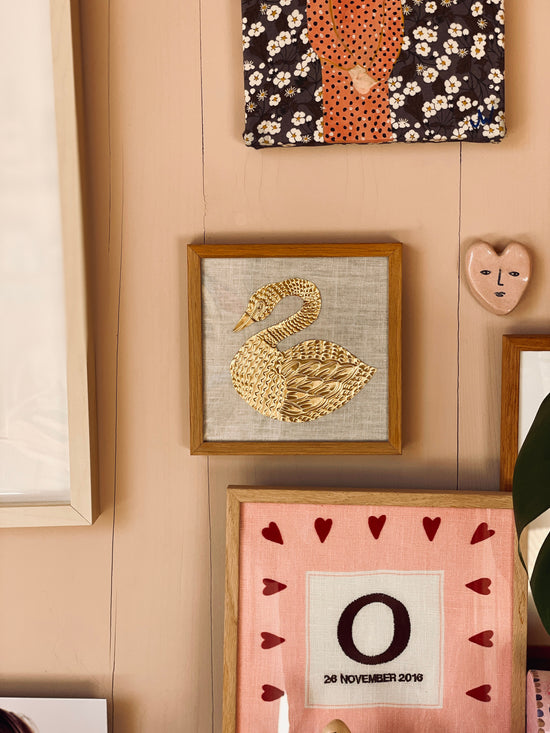 Gold Foil Art Piece - Mon Amour