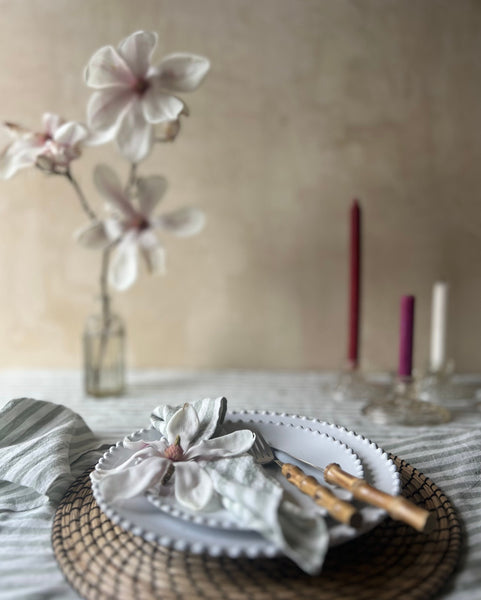 Set of Two Linen Napkins - Wimbledon
