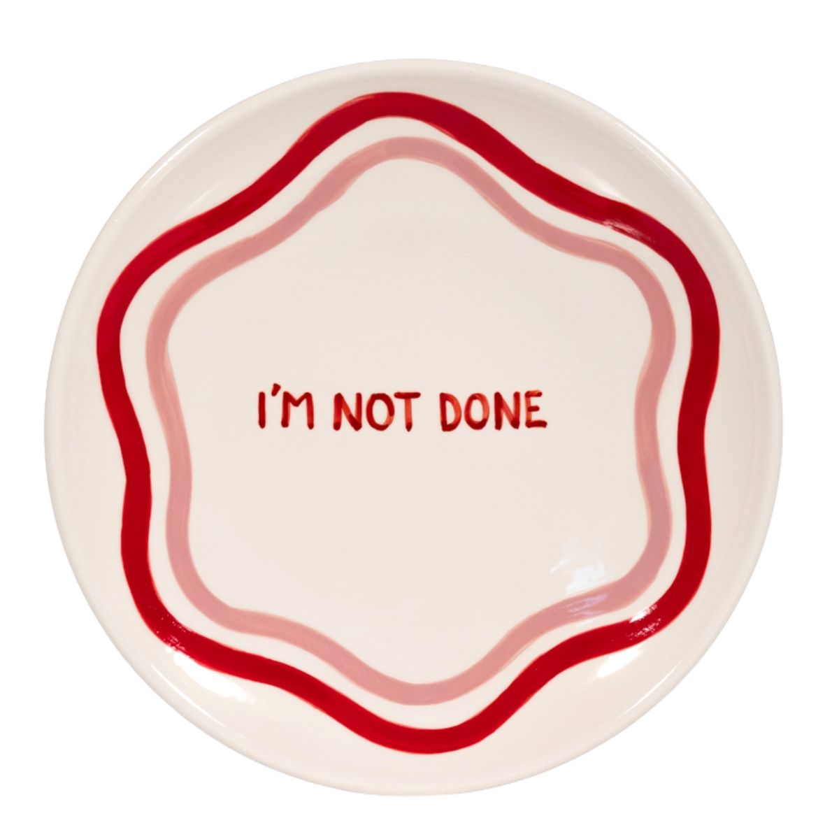 I'm Not Done Dinner Plate