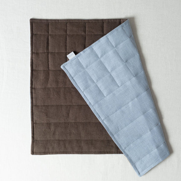 Blue & Brown Linen Placemat