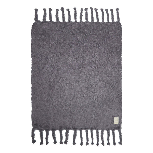 Cobble Mohair Blanket – Grey