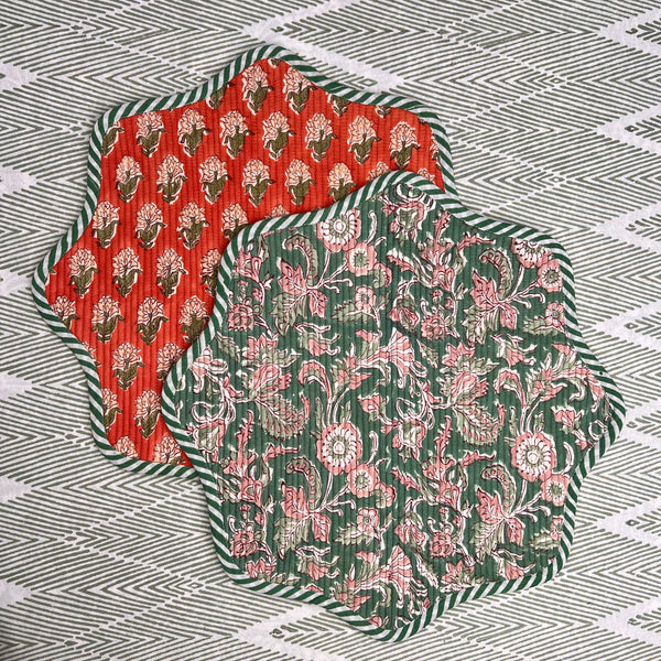 ‘The Breakfast’ Placemat - Scallop - Block Print