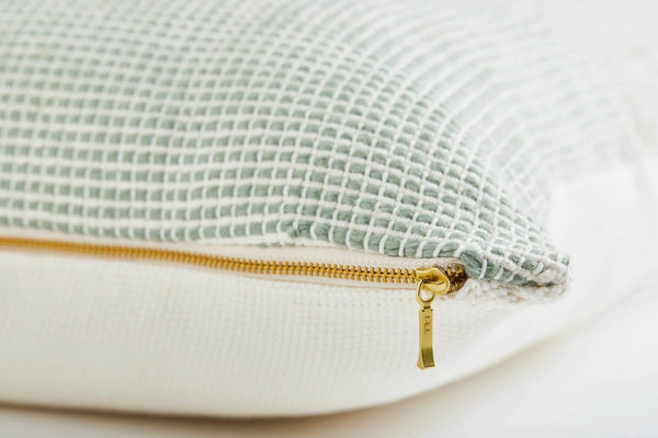 Organic Cotton Pillow from Colombia - Sage