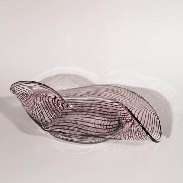 Vintage Striped Murano Glass Bowl