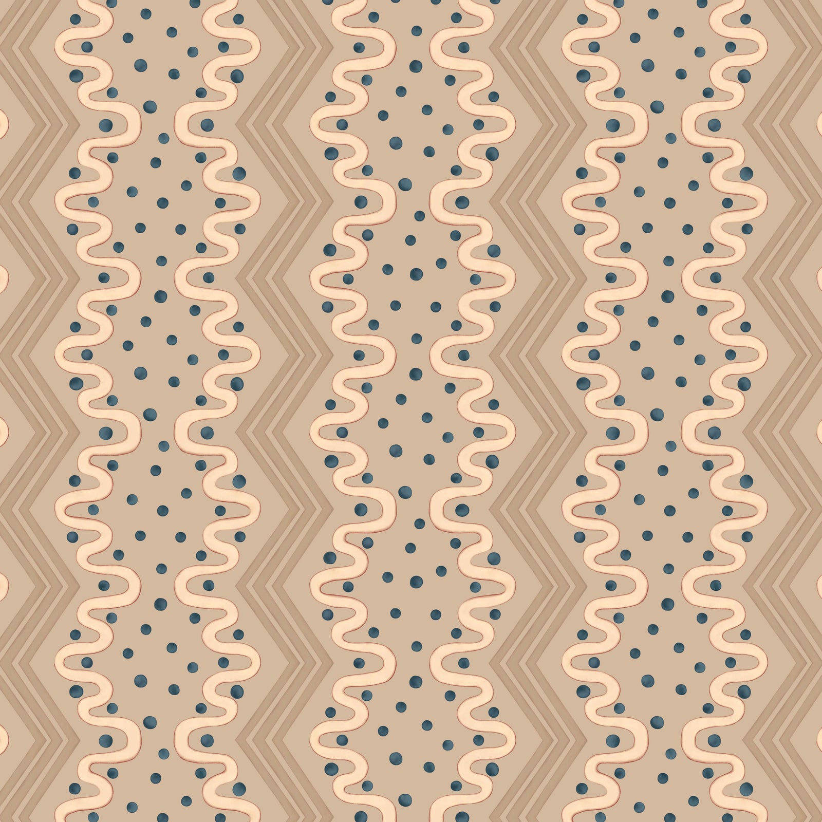 Madame Ziggle Wallpaper - Oat