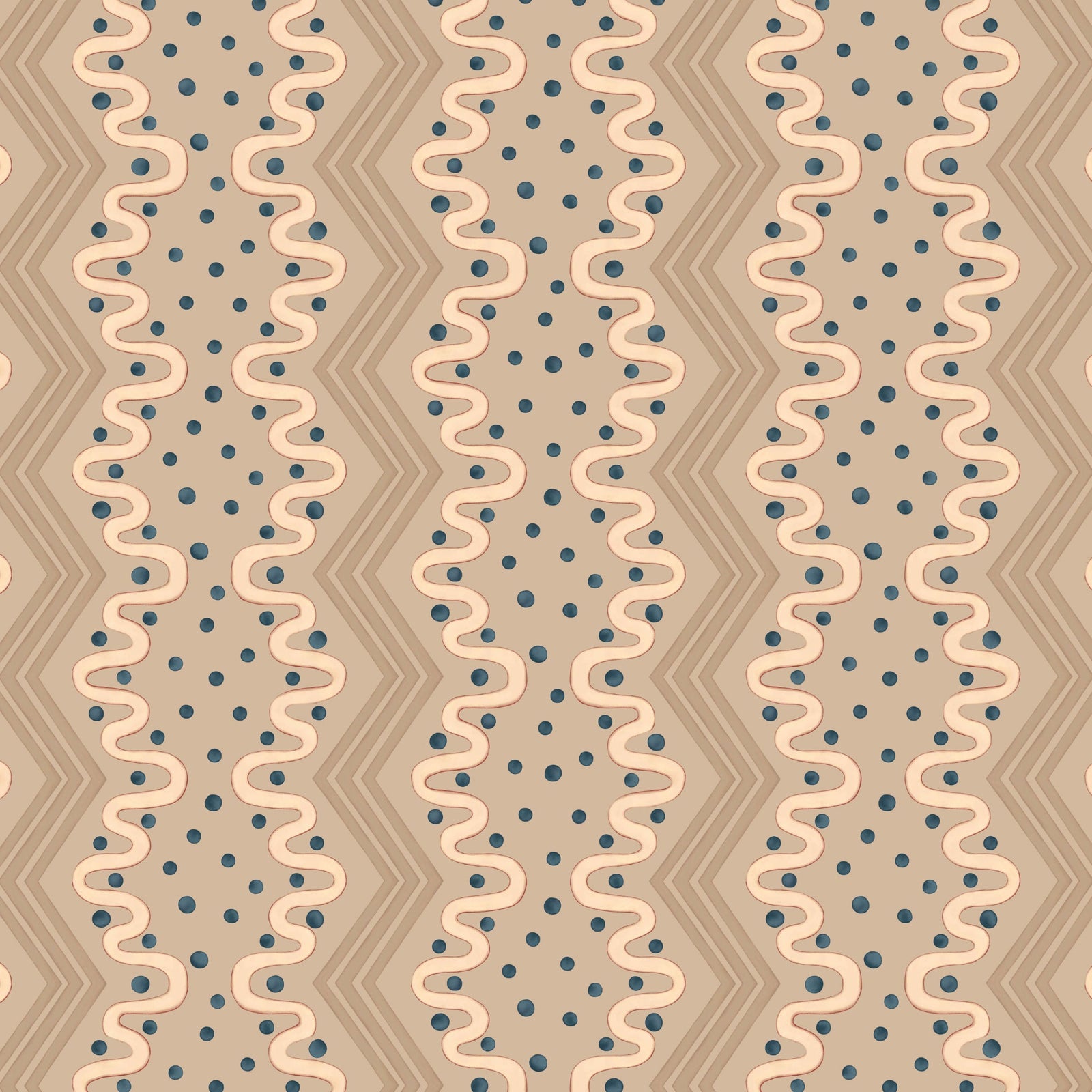 Madame Ziggle Wallpaper - Oat