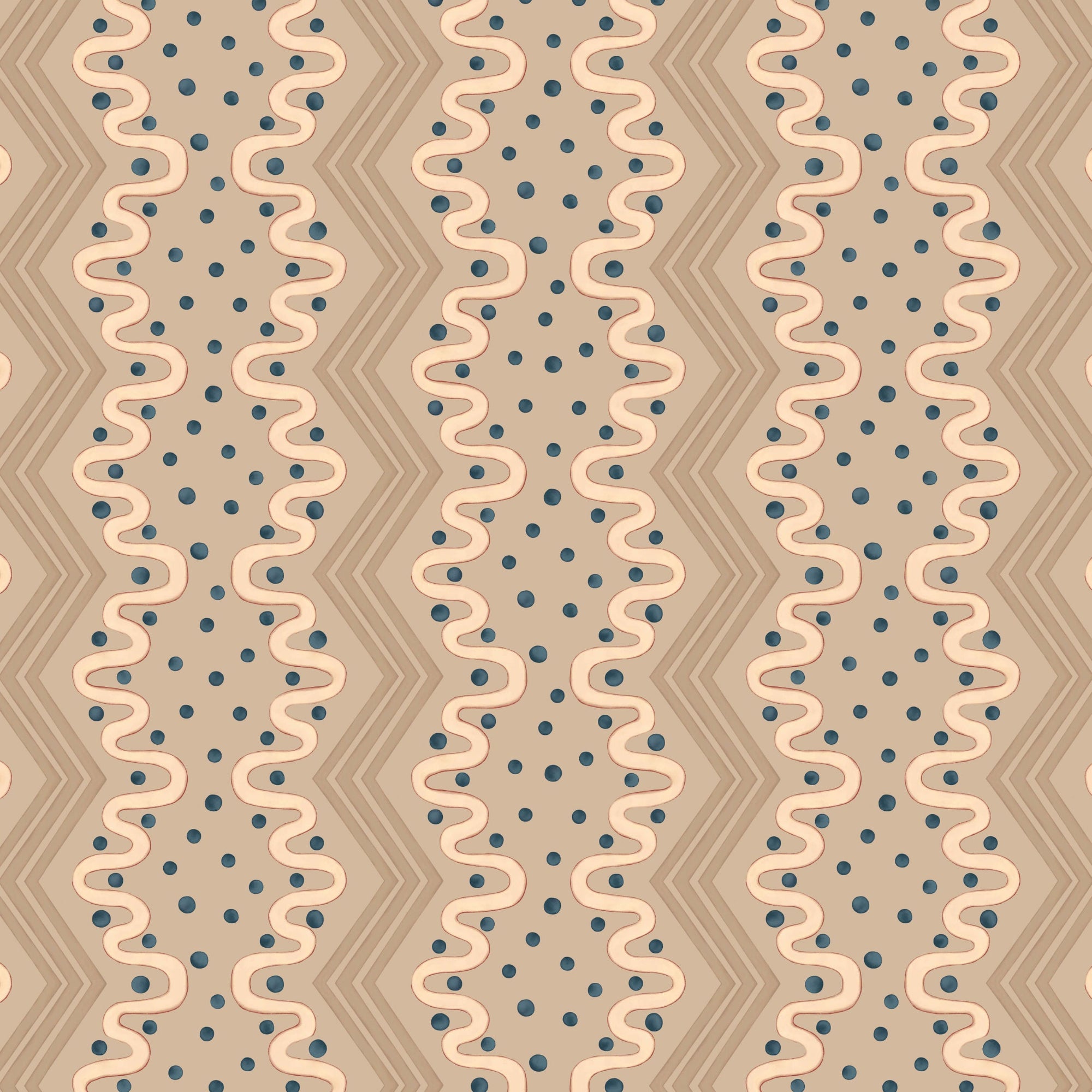 Madame Ziggle Wallpaper - Oat