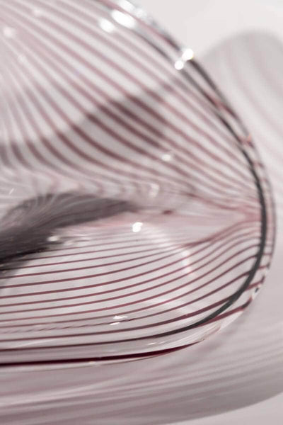 Vintage Striped Murano Glass Bowl