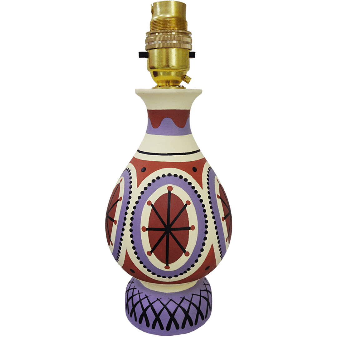 Callisto Hand Painted Vase Lamp