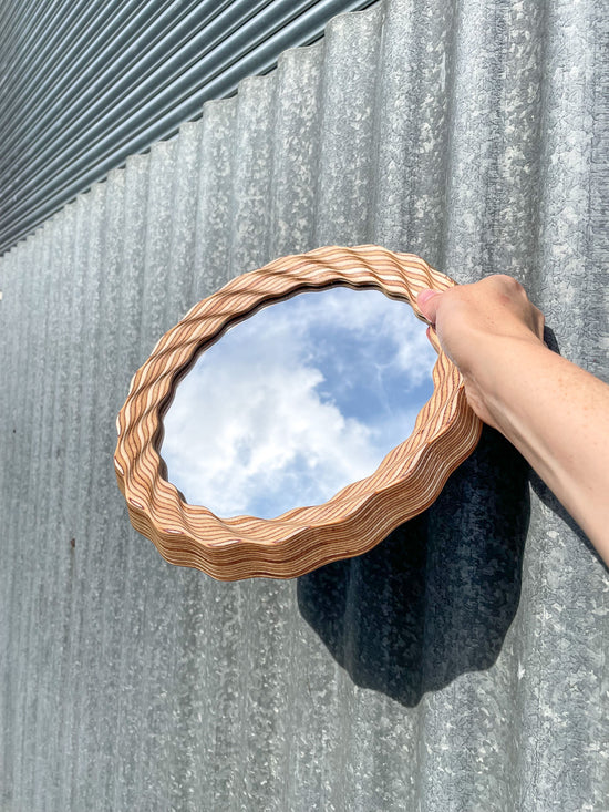 Kruller Porthole Mirror - Birch Plywood