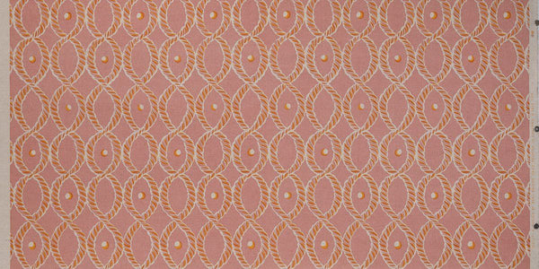 Dolly Fabric in Ethel Pink and Harvest Gold