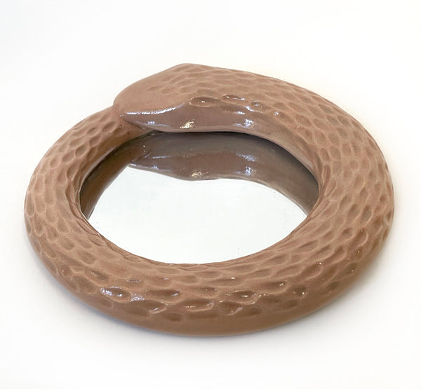 Snake Mirror - Beige