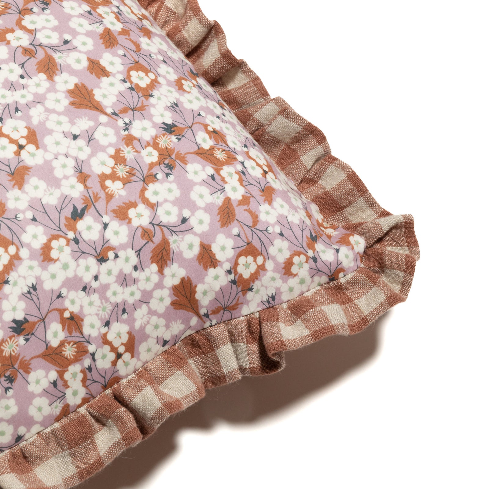 Ruffle Cushion made from Organic Liberty Fabric 'Mitsi'